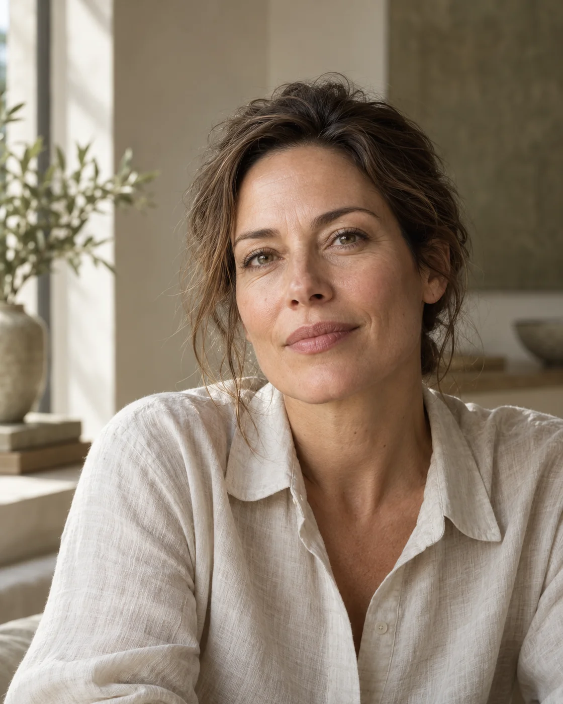 Illustrative natural adult portrait